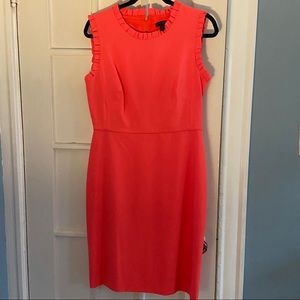 NWT J.Crew Coral 8 Shift Dress